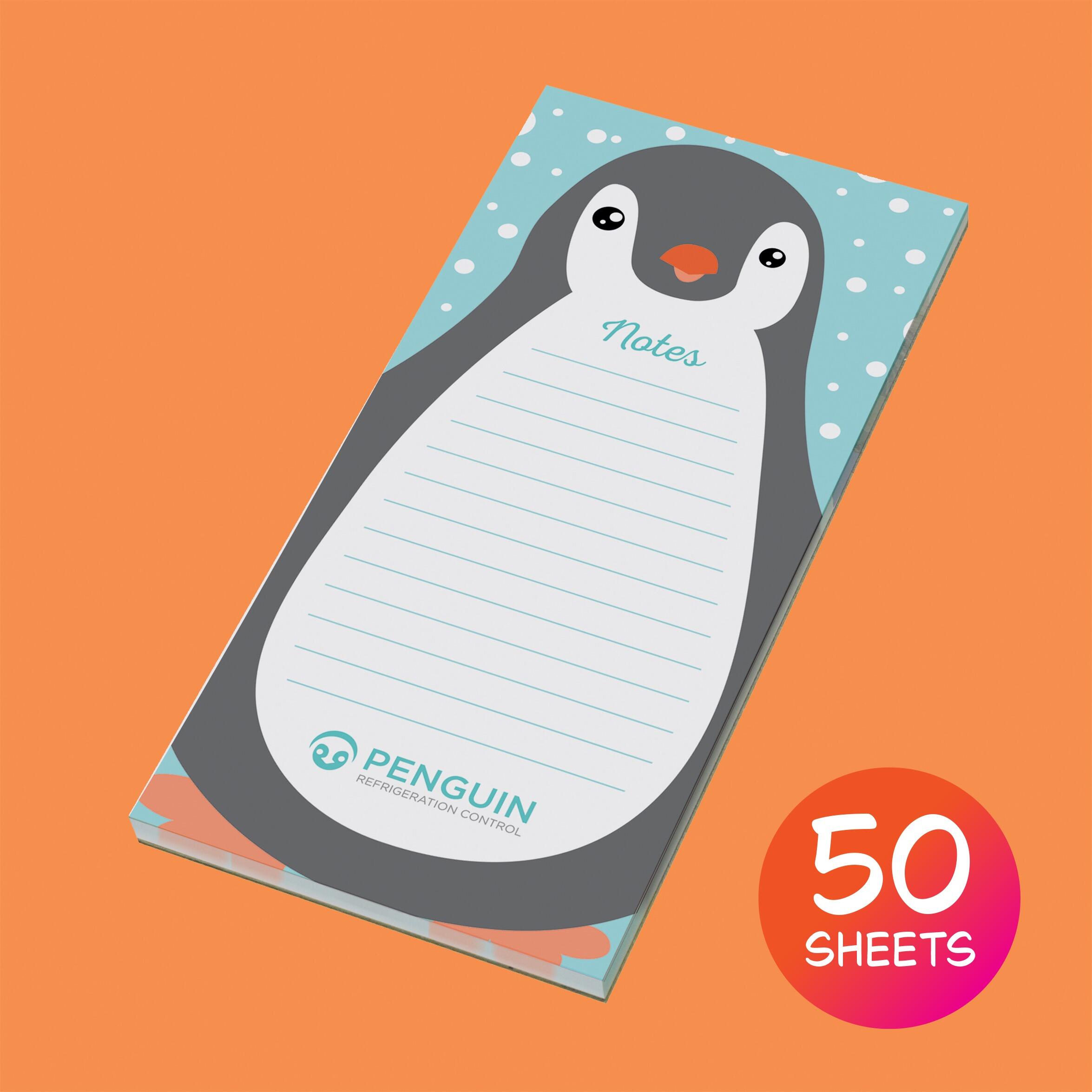 1/3rd A4 Deskpad DL size printed logo notepad with 50 sheets budget