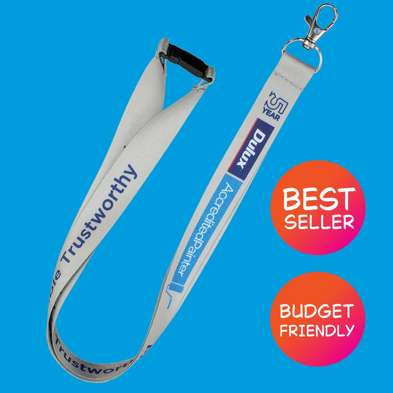 Economy delivery budget friendly customised cheap lanyards full colour printed