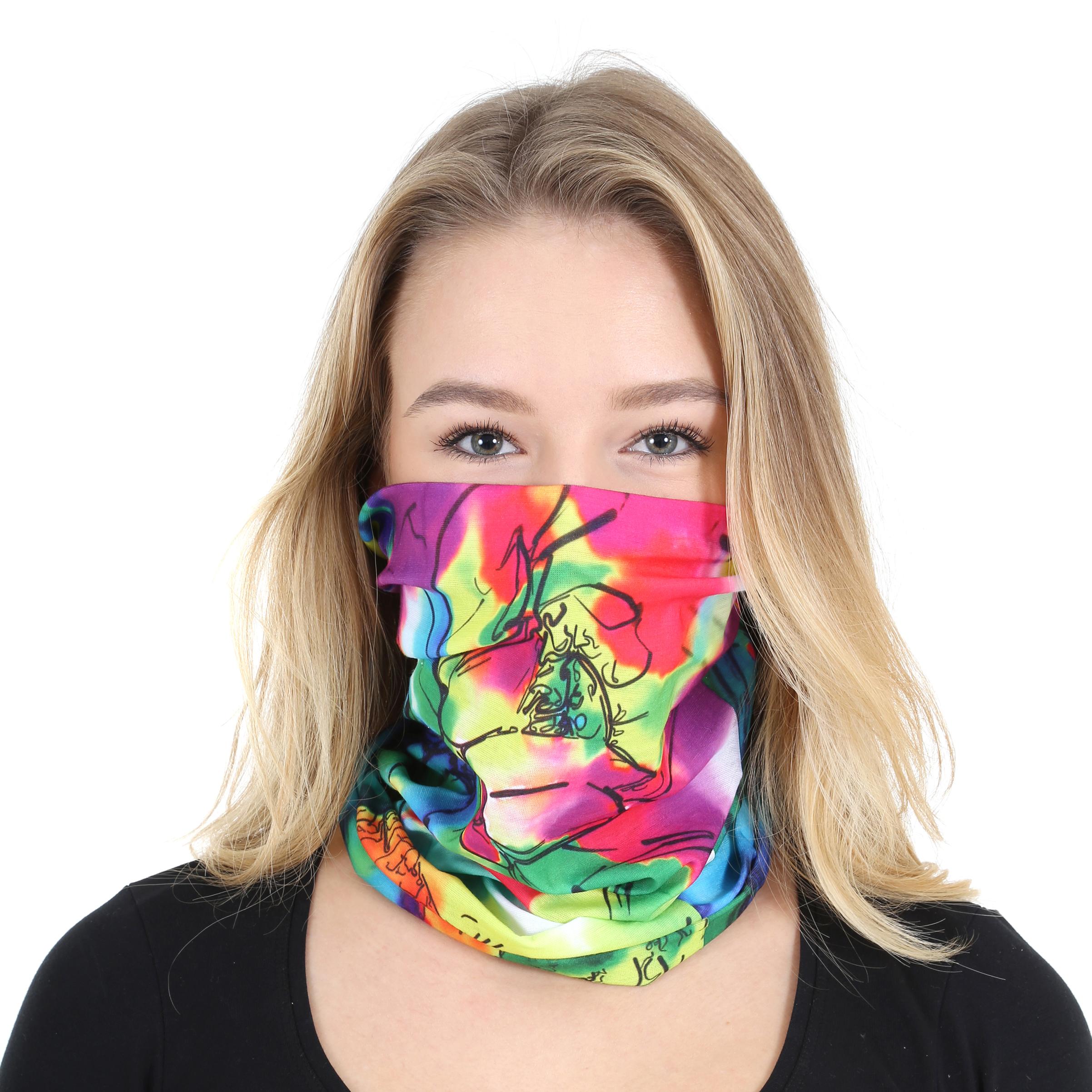 Face Cover Neck Tube Snood Scarf Reusable UK Lizzy® Multi functional Head wear Bandana Face Cover One Size Fits Most Unisex 