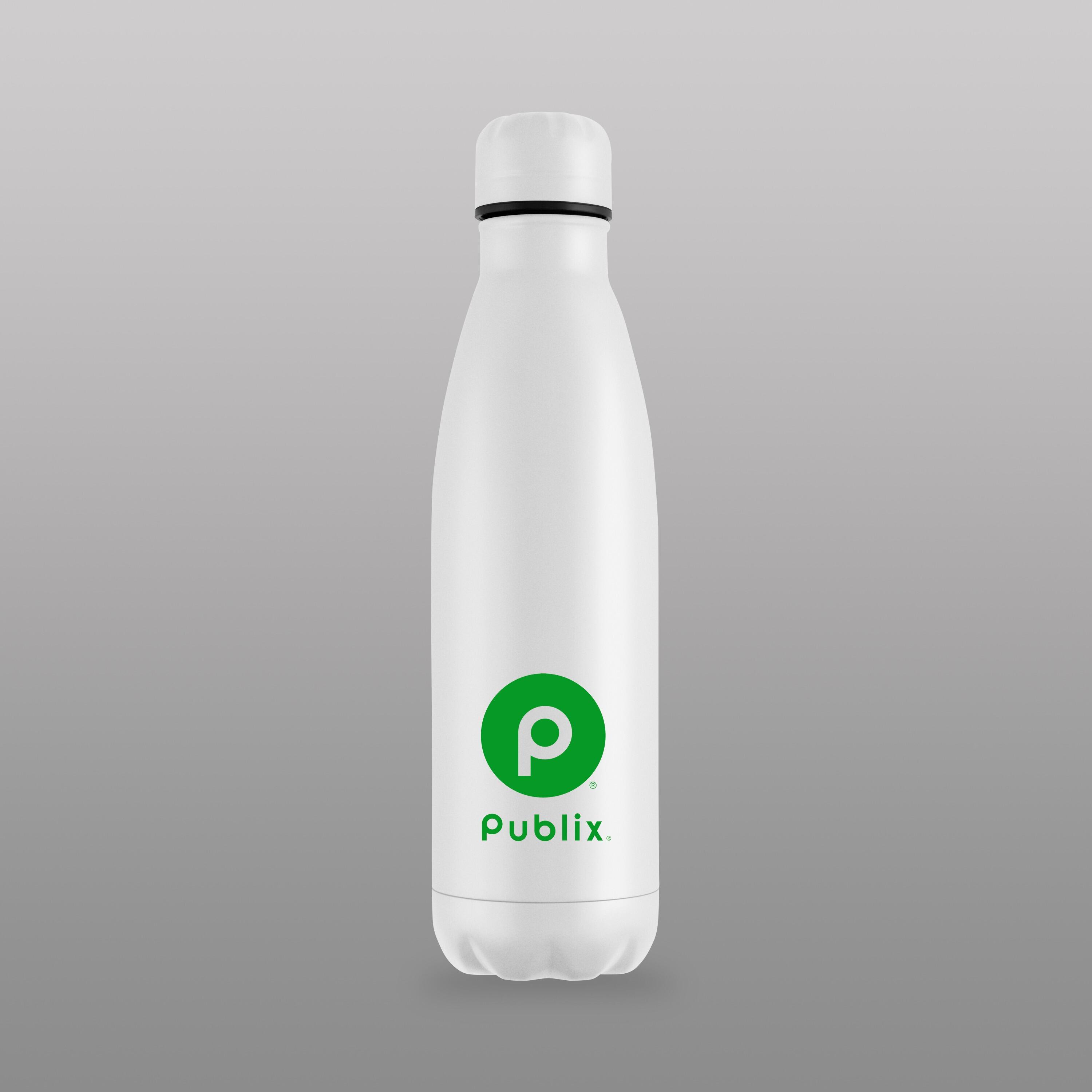 White customised logo branded business event bottle