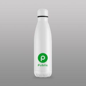 White customised logo branded business event bottle