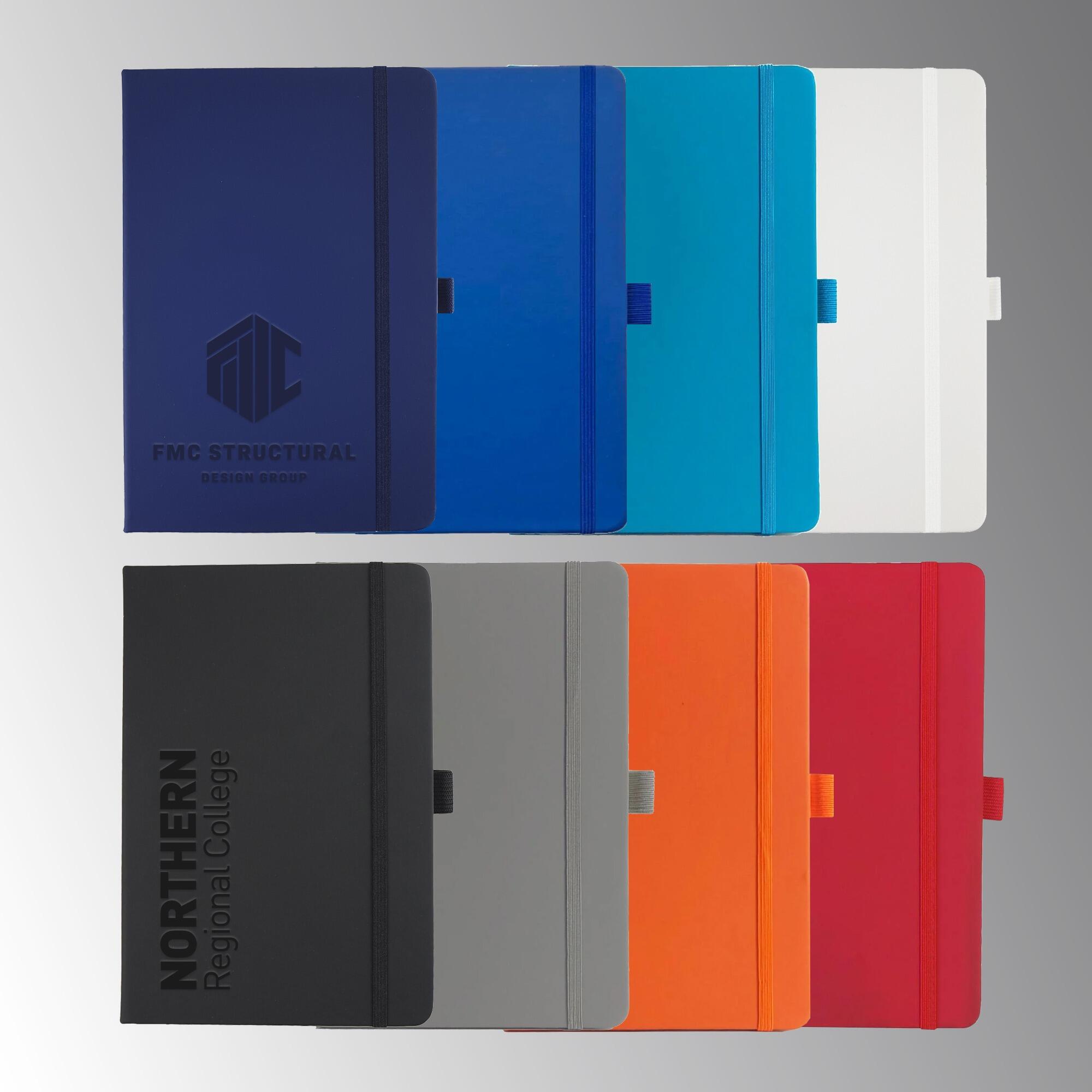 Custom logo printed debossed logo notebooks