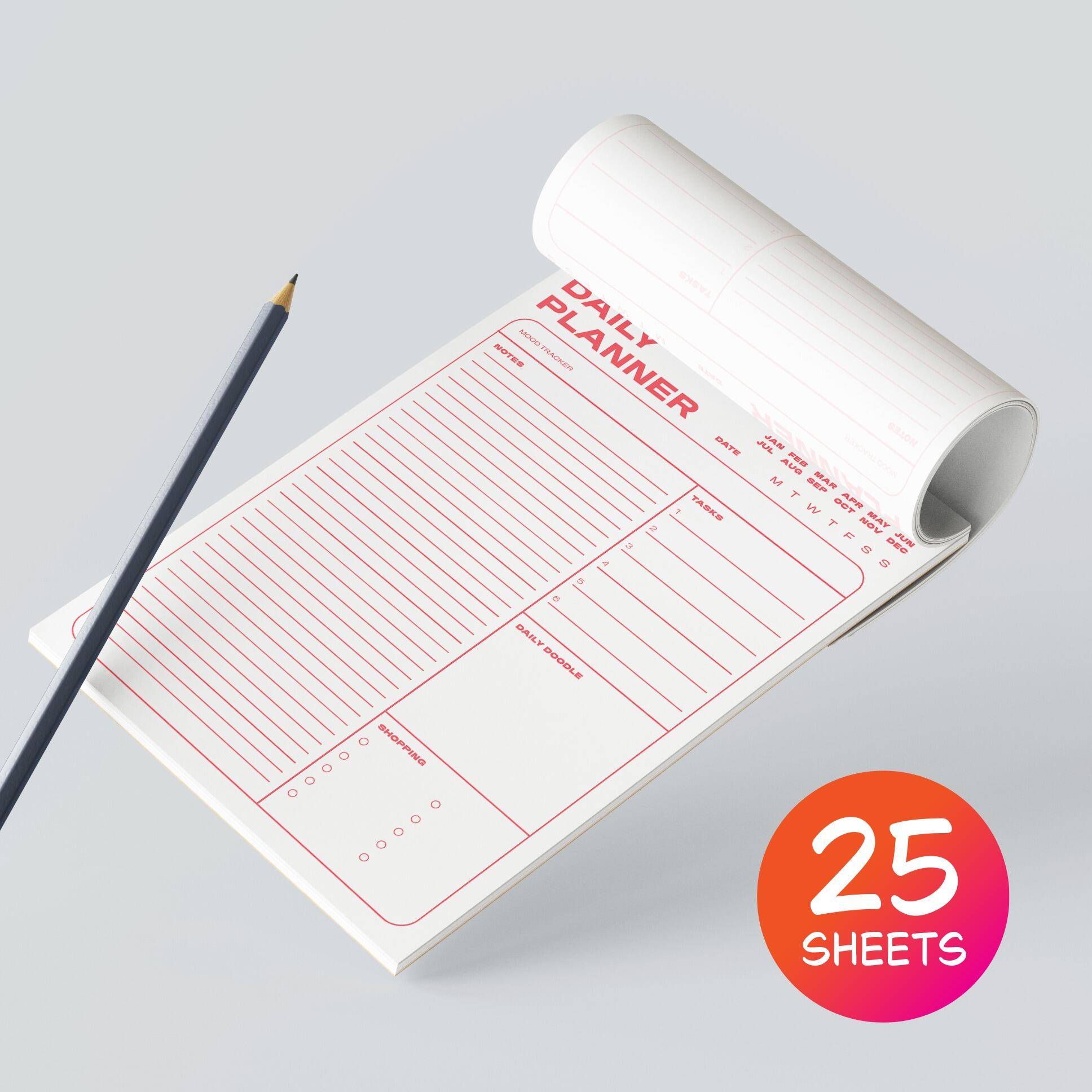 A5 custom logo printed giveaway notepad deskpad to do list paper pad with custom print