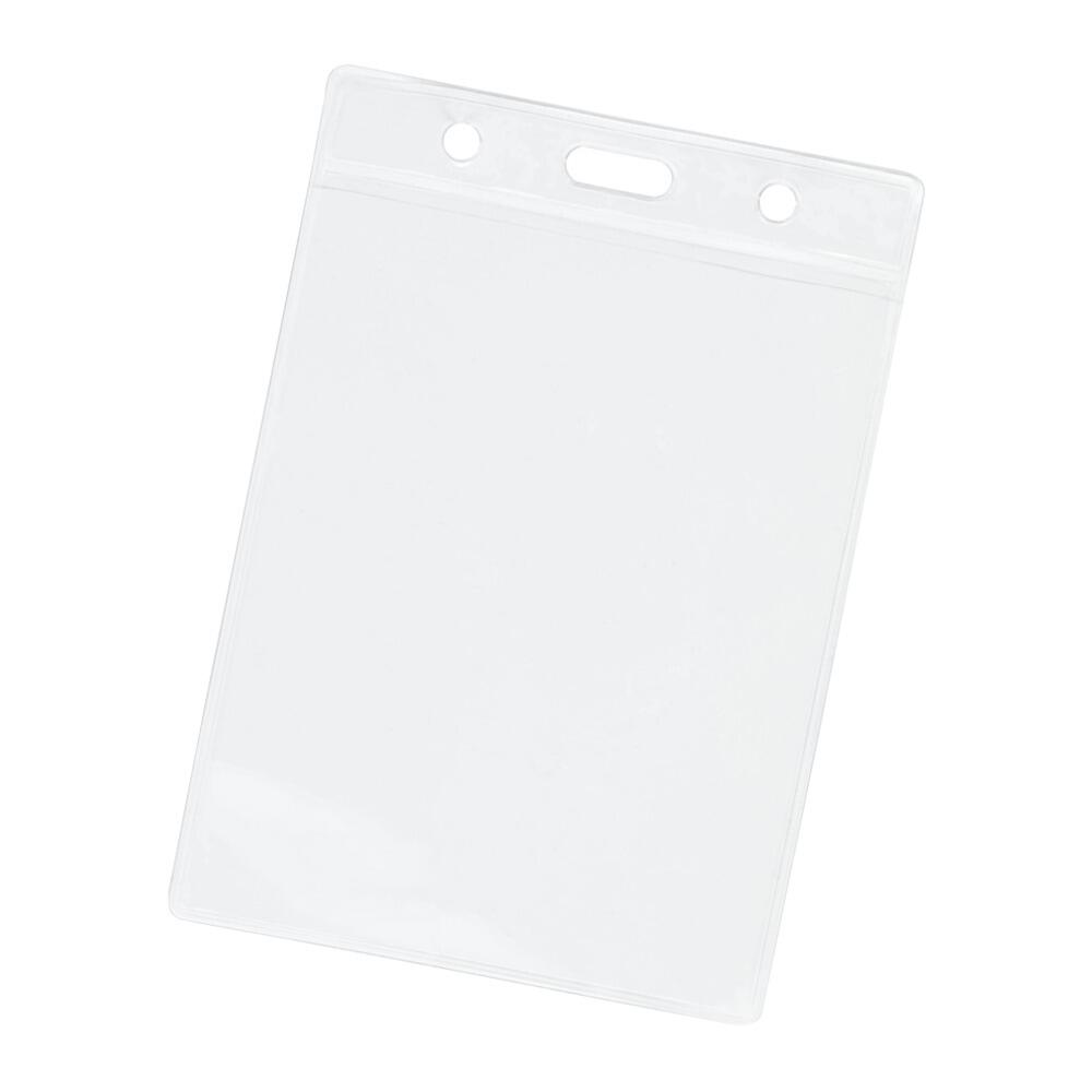 Vertical portrait 85x55mm credit card sized pass holder