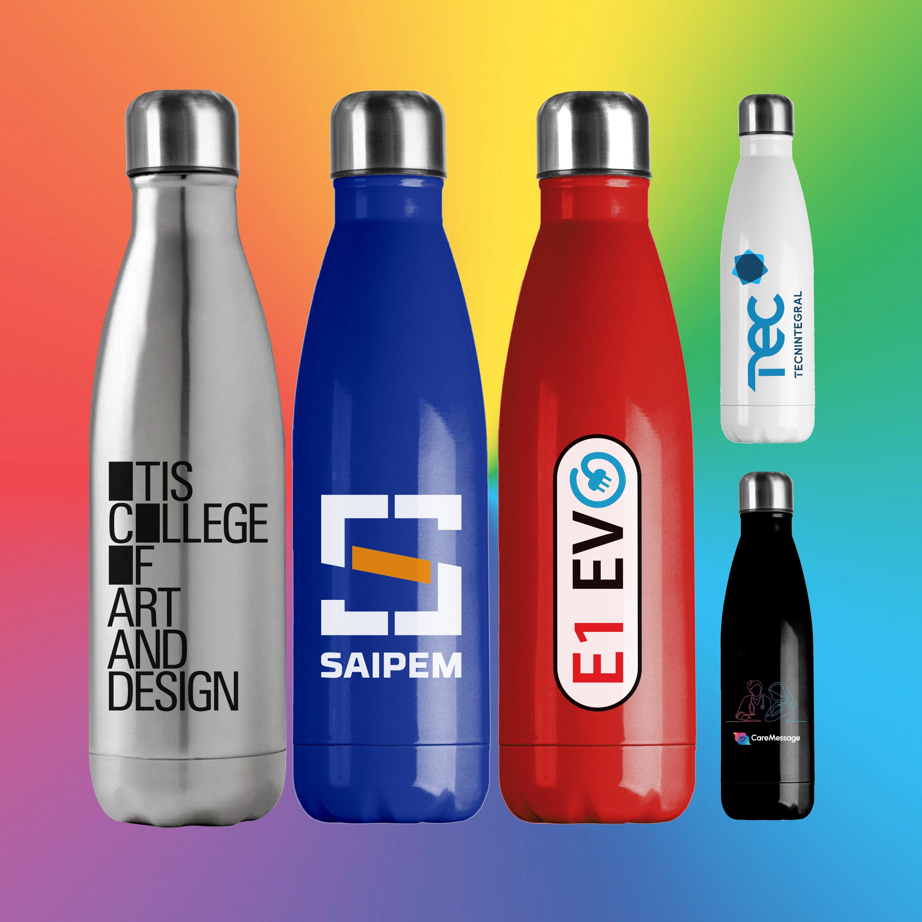 500ml Full colour customised logo printed promotional drinks bottle