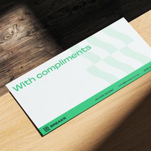 With complements slips custom logo printed design