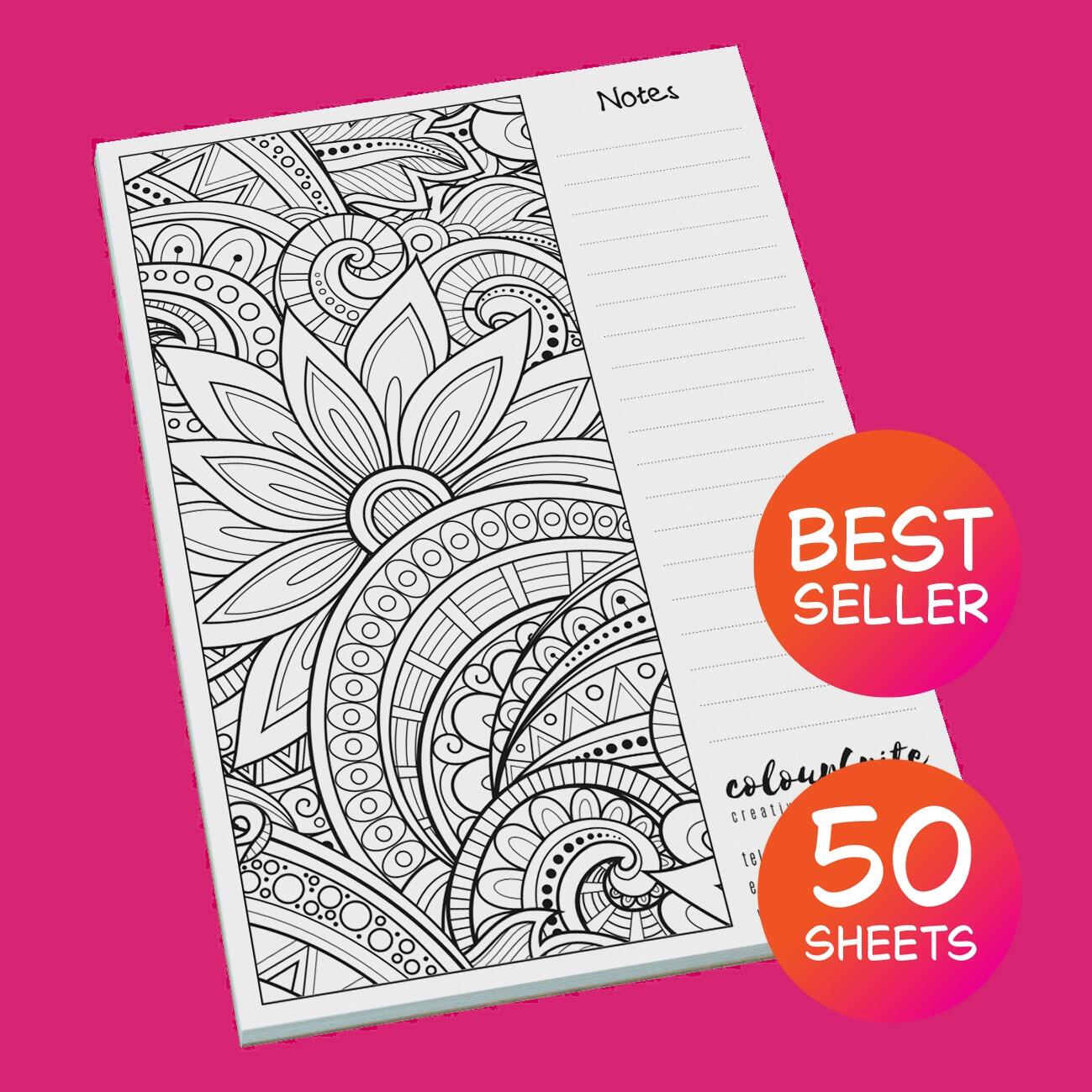 A5 Custom logo printed A5 doodle desk office note pad custom 50 sheets