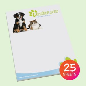 A4 logo printed deskpad notepad customised logo printed design in full colour