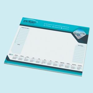 A3 Custom printed calendar desk pad notepad with bespoke layout and design