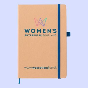 Royal blue custom logo printed event eco recycled custom logo printed A5 notebook