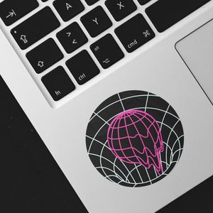 51mm laptop sticker or band sticker logo printed full colour sticker sheet