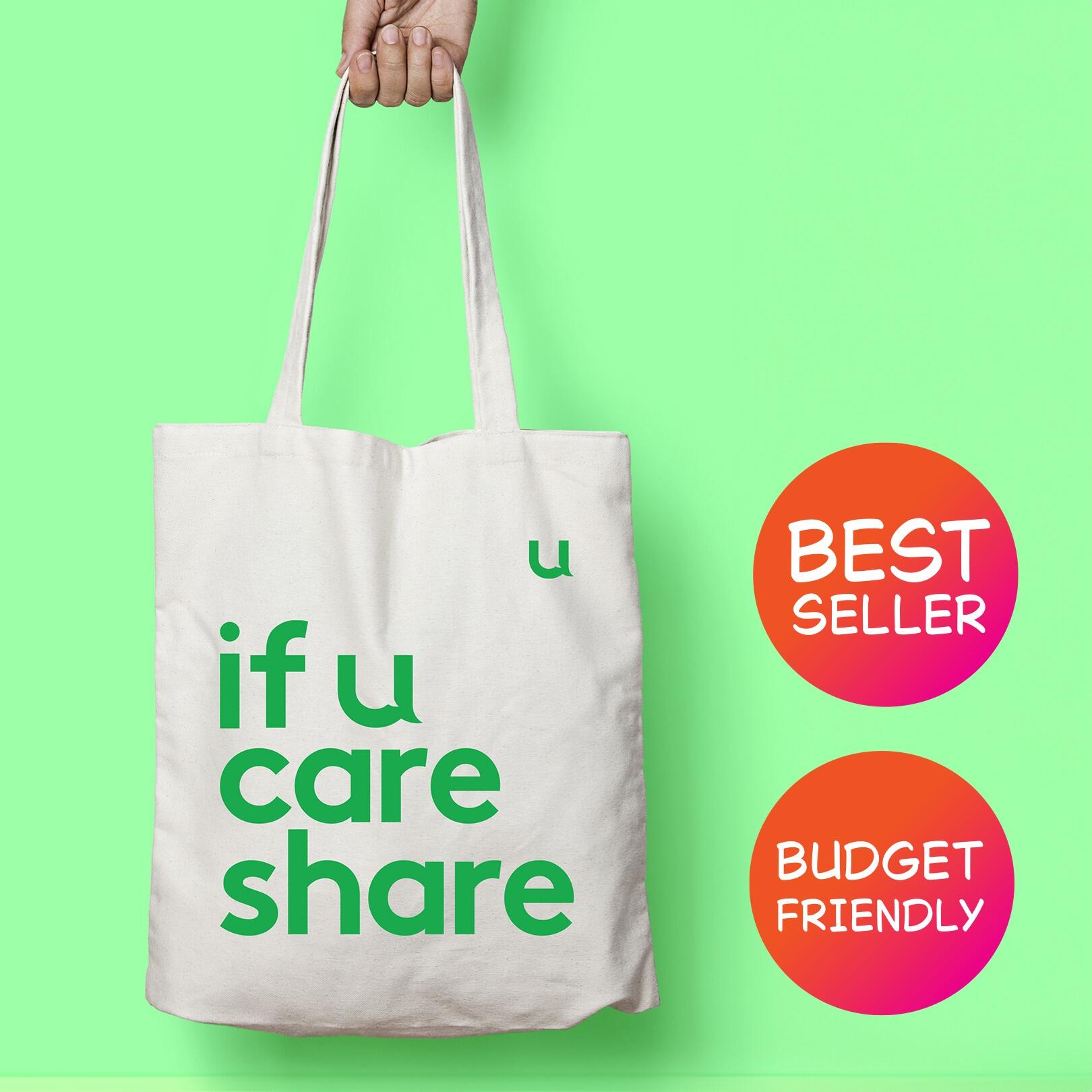 Logo printed budget 5oz cotton tote shopping bag for trade shows