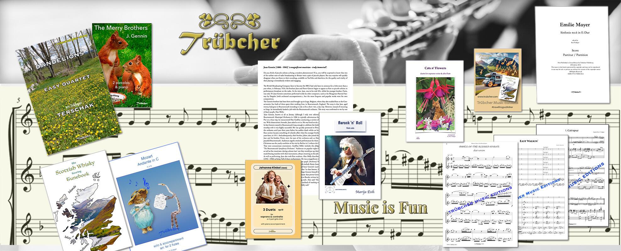 flute, orchestra, voice, sheet music & music history research