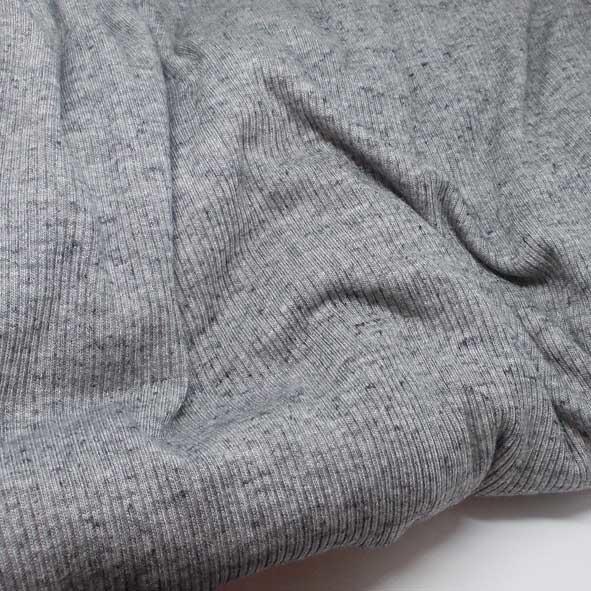 per metre grey marl with white pinstripe Viscose spandex stretch jersey fabric