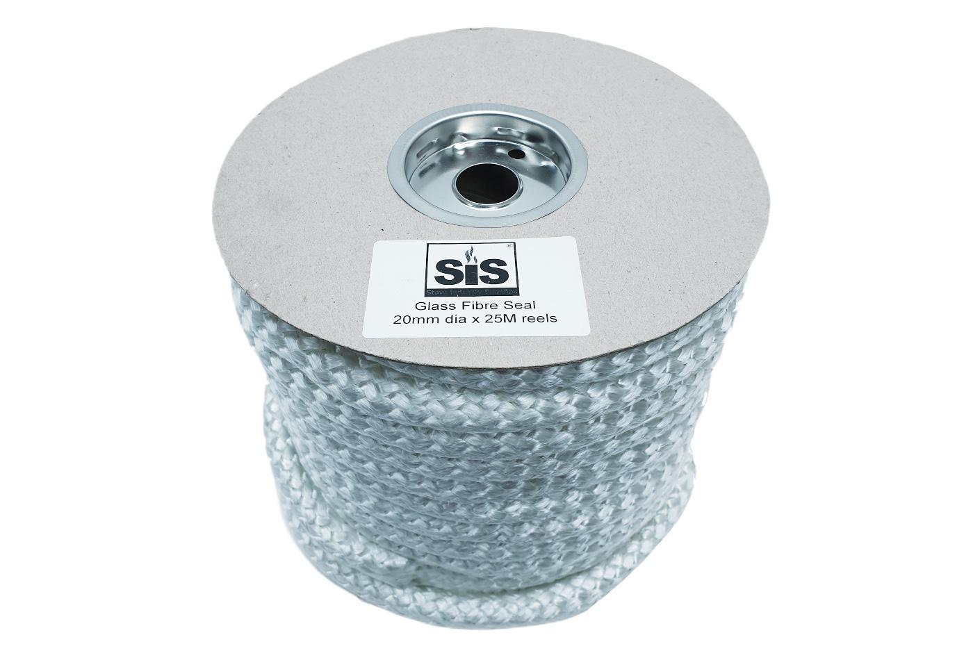 A 25 metre reel of 20mm standard stove rope