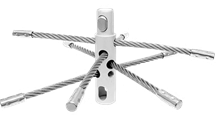 SnapLok Cable Whip Scrub Shaft - 200mm x 6mm