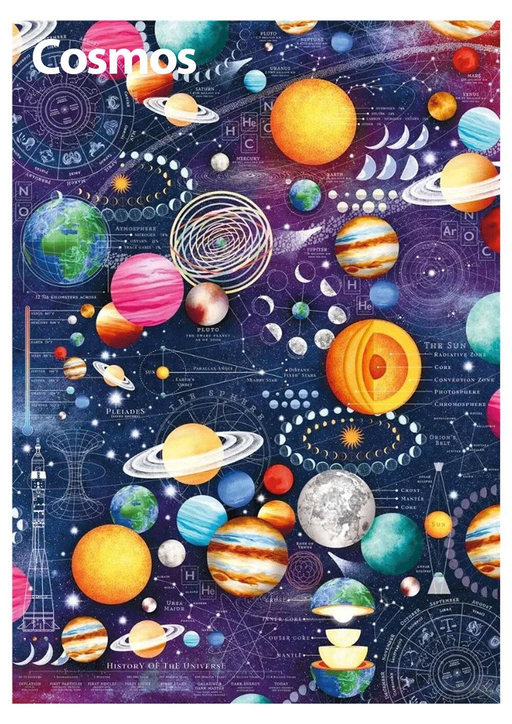 outer space gift wrap