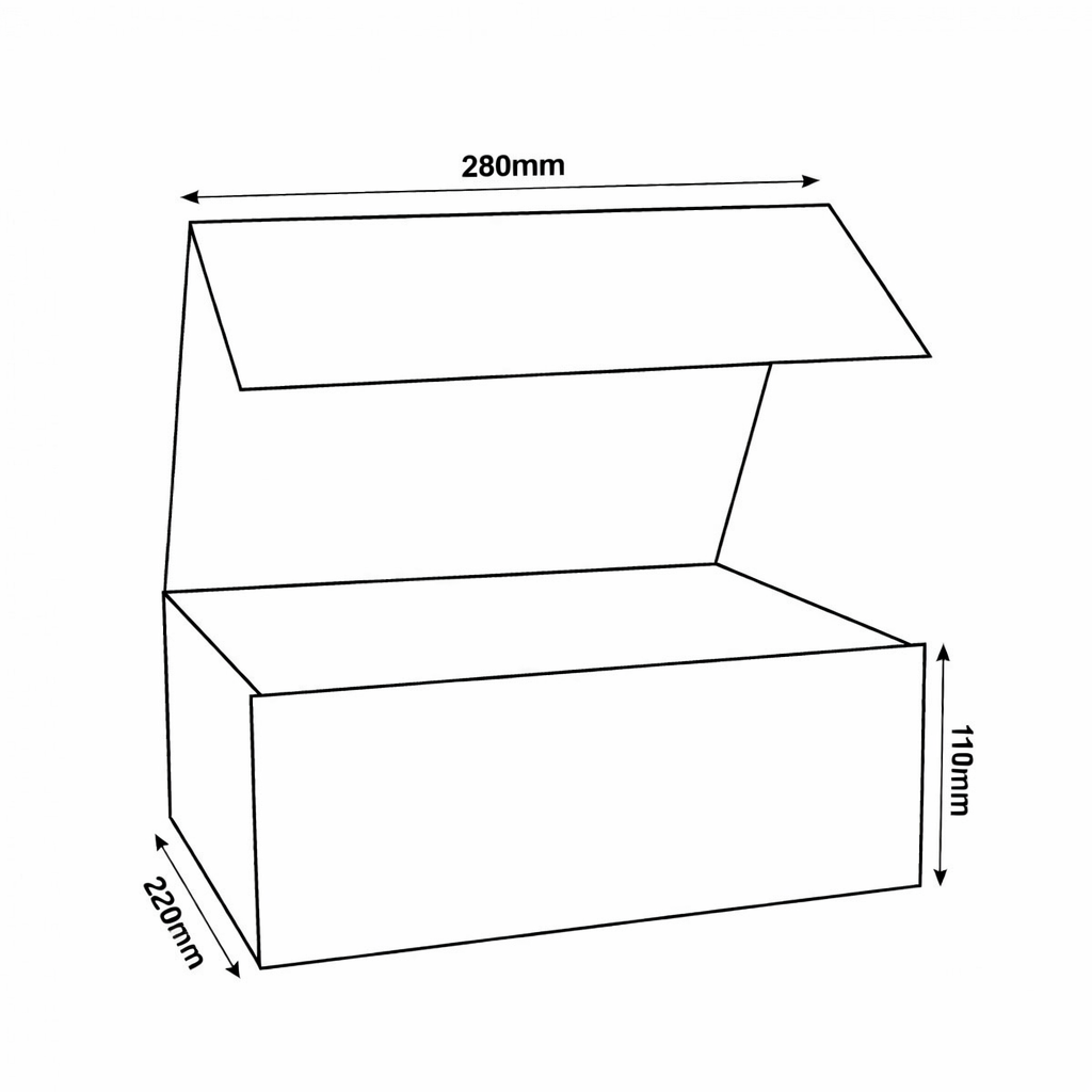 white sturdy medium box