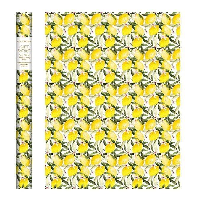 lemons gift wrap