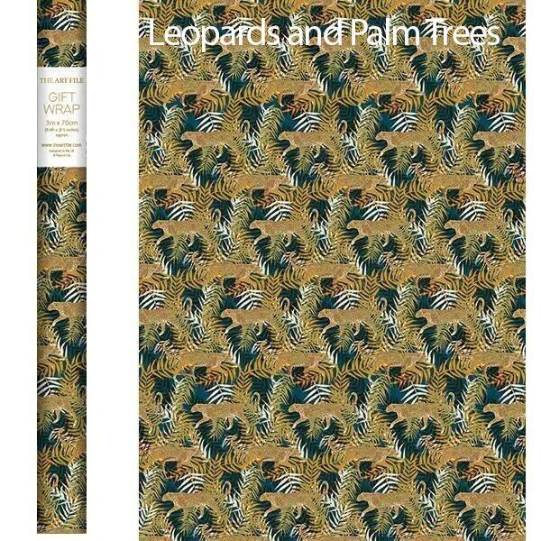 leopard gift wrap