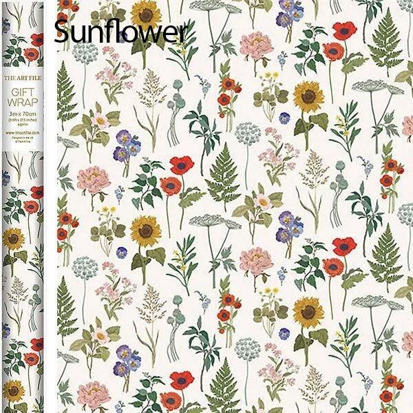 sunflower gift wrap