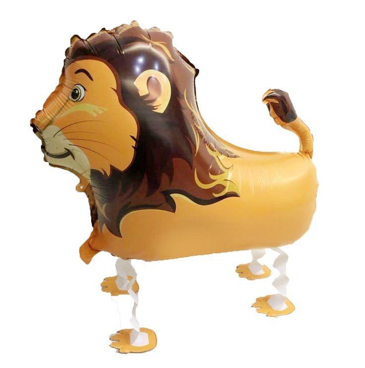 LION-SHAPED AIR WALKING BALLOON, BEST FOR ANIMAL THEMED KIDS PARTY  DECORATIONS.