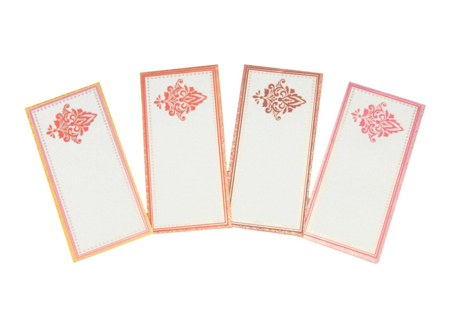 NEXXA Shagun Gift Envelope Assorted Color Designs Money card Pack of 10+2 Free 