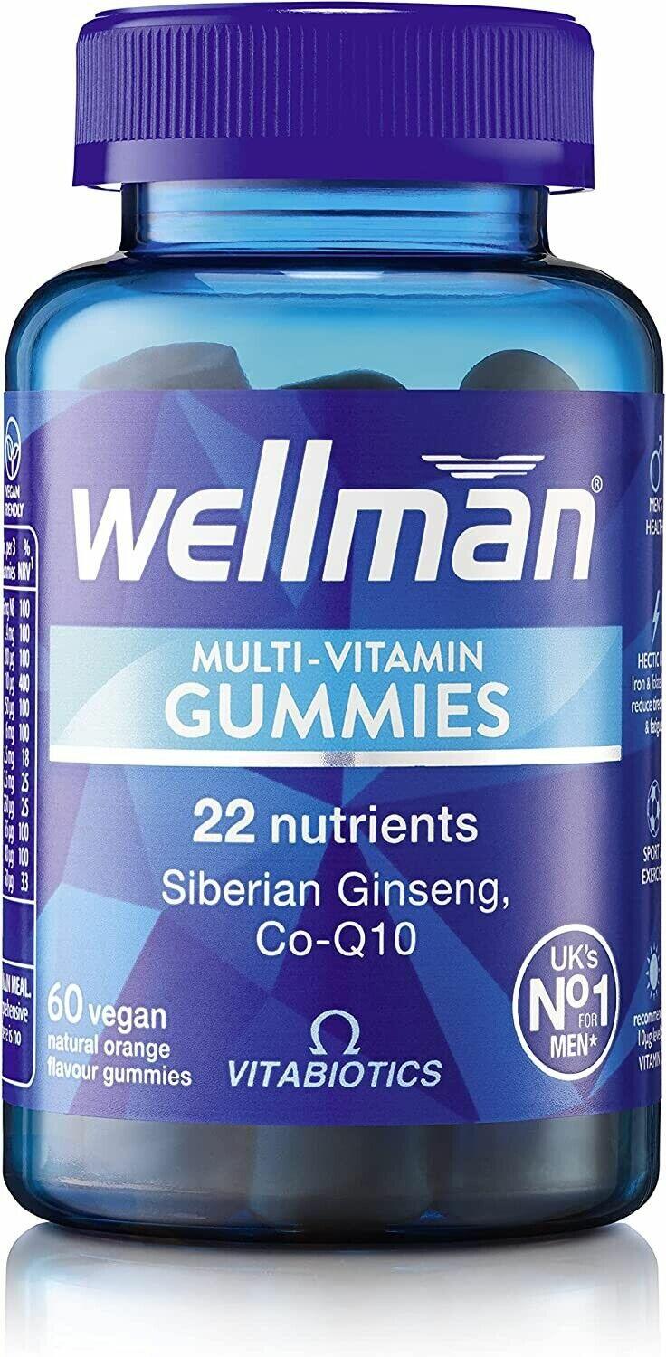Vitabiotics Wellman Multivitamin 60 Vegan Gummies (497)
