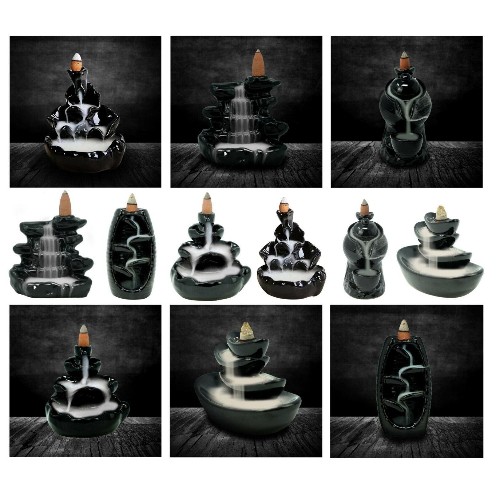 Details about   Home Incense Burner Decoration Buddha Holder Aroma Sticks Ceramic Little Smoke 