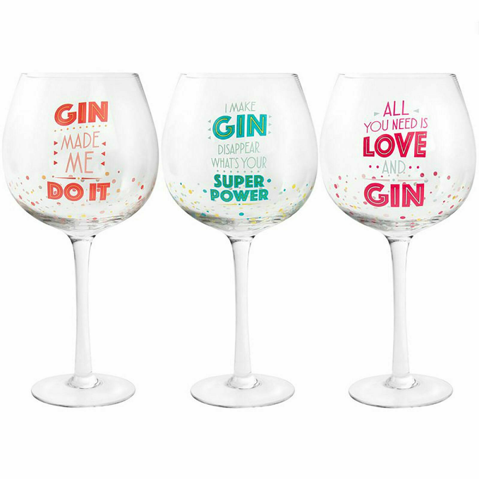 Novelty Engraved/Printed HiBall Gin and Tonic Glass Chin Chin Pass me the Gin 
