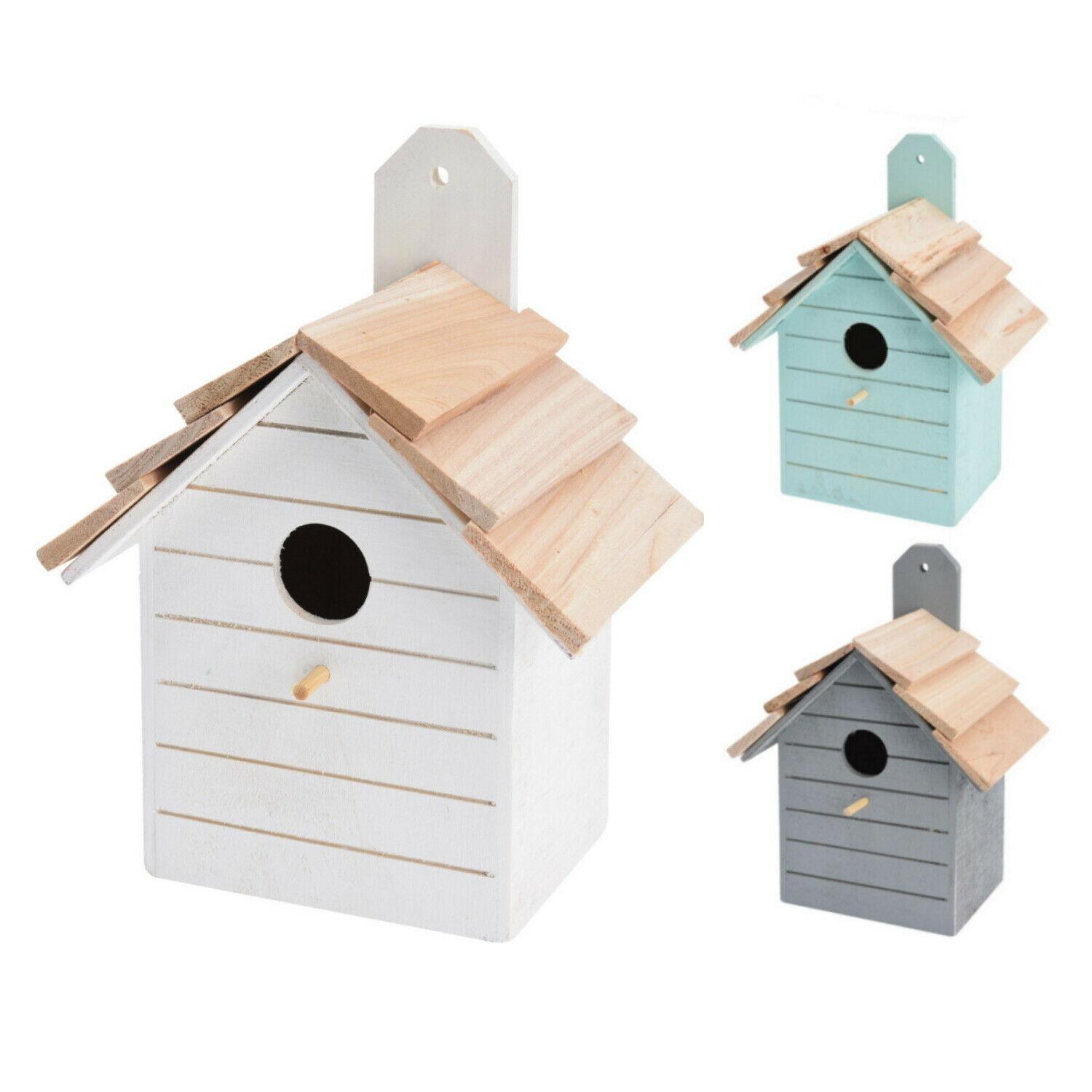 4 X WOODEN SPARROW NESTING BOXES NEST BOX BIRD HOUSE SMALL BIRDS BLUE TIT ROBIN 
