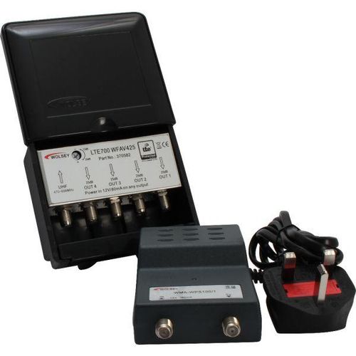 Wolsey WFAV 425 Masthead Amplifier Kit | 1 Input 4 Output, LTE700 Protected