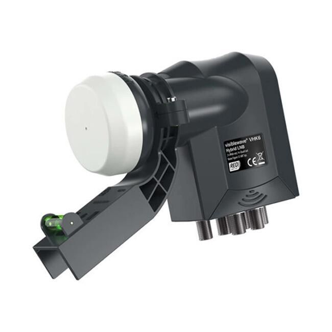 Labgear Hybrid LNB 6 Output – 2 Wideband + 4 Quad | Satellite TV Multi-Room