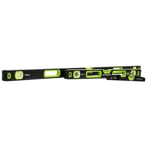Jefferson 3 Piece Magnetic Box Spirit Level Set
