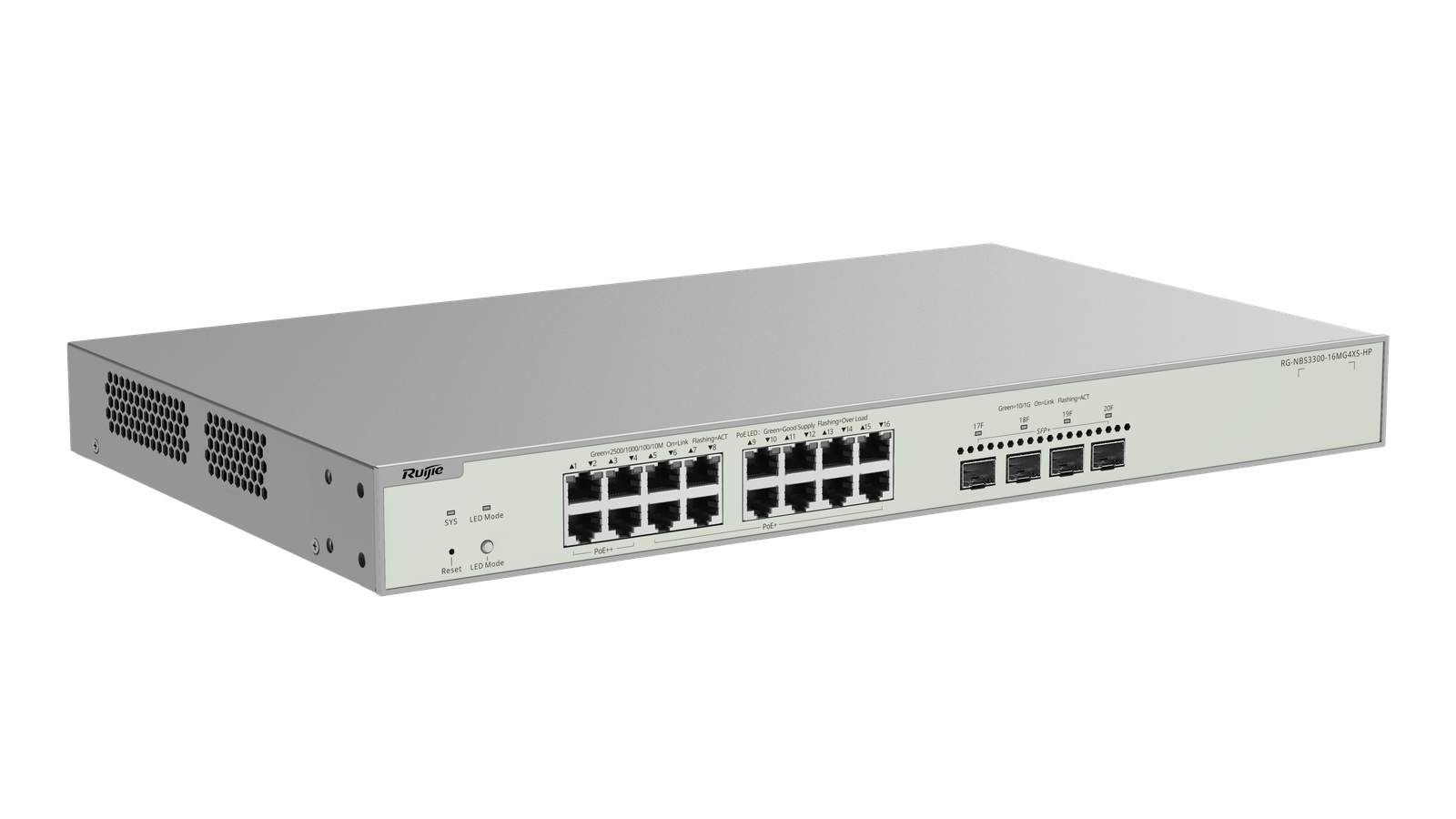 Ruijie Reyee RG-NBS3300-16MG4XS-HP 2.5G PoE++ Cloud Managed Switch
