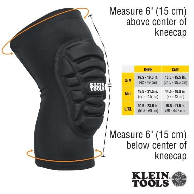 Klein Lightweight Knew Pad Sleeves, M/L