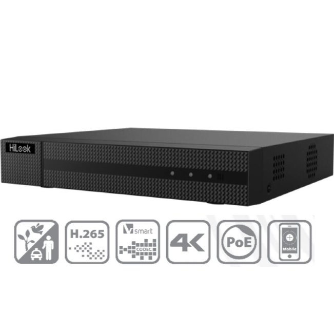 HiLook NVR-104MH-C/4P 4-Channel Mini 1U PoE NVR – 4K