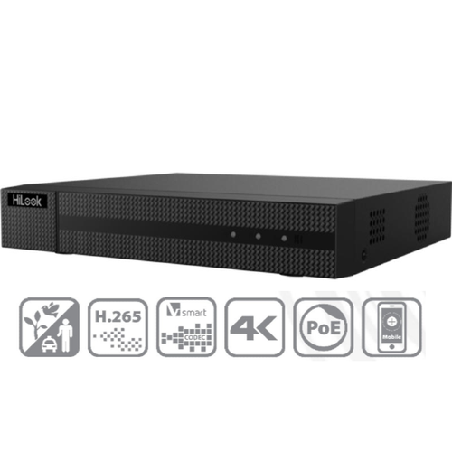 HiLook NVR-104MH-C/4P 4-Channel Mini 1U PoE NVR – 4K