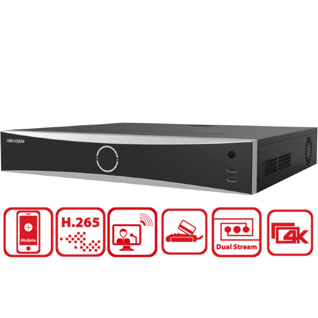 Hikvision DS-7732NXI-I4/16P/S 32-Ch 4K AcuSense NVR | Facial & Perimeter Detection