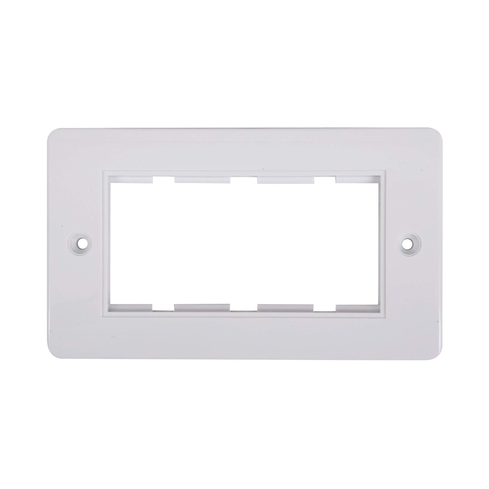 Polycarbonate Bevel Edge Double Module White