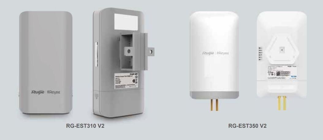 Reyee 5KM Wireless Bridge 5GHz Dual-stream 802.11ac Cloud-managed Wireless Bridge RG-EST310 V2,