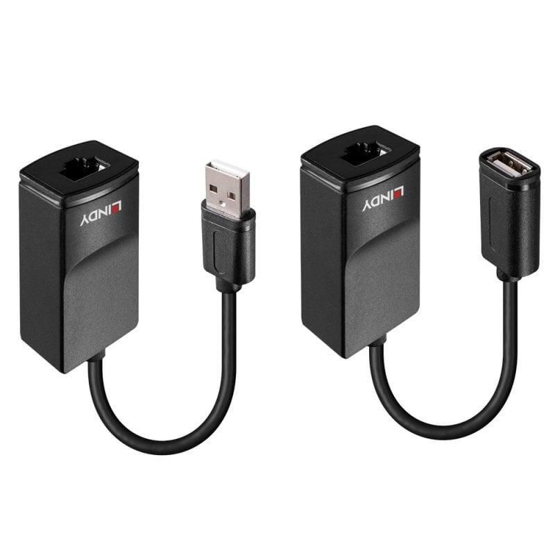 Lindy 60m USB 1.1 Cat.6 Extender Basic - side