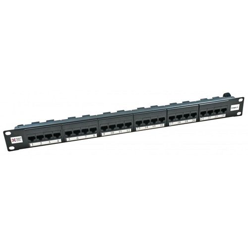Connectix Cat6 UTP 1U Elite Patch Panel – 24-Port Gigabit Ethernet