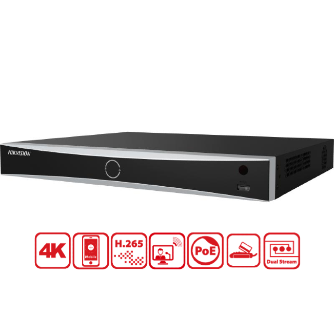 Hikvision DS-7616NXI-I2/16P/S(E) 16-Ch 4K AcuSense NVR | 8MP & Facial Recognition