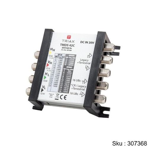 Triax TMDS dSCR Multiswitch for Sky Q | Quad & Quattro Compatible