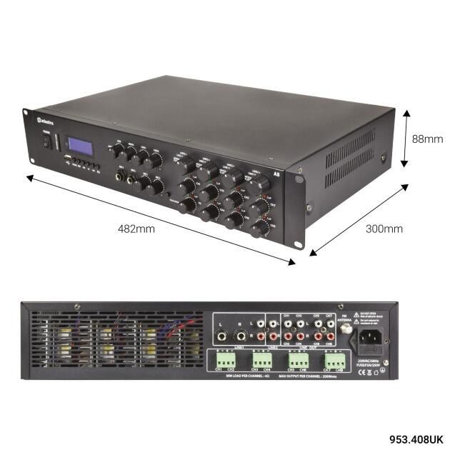 adastra A-series Multi Zone Stereo Amplifiers