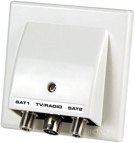 Vision Outlet Plate SAT 1/TERR/SAT2 V33-23PLUS
