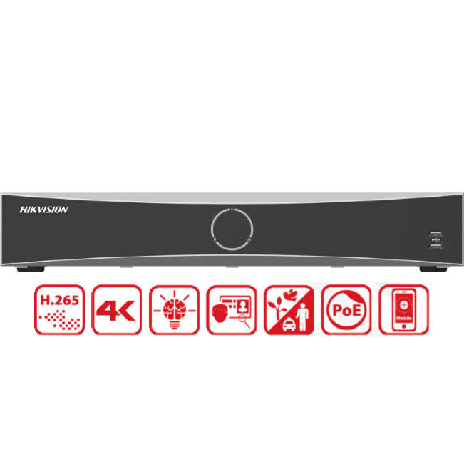 Hikvision DS-7732NXI-K4/16P | 32 Channel AcuSense 4K NVR with 16 PoE