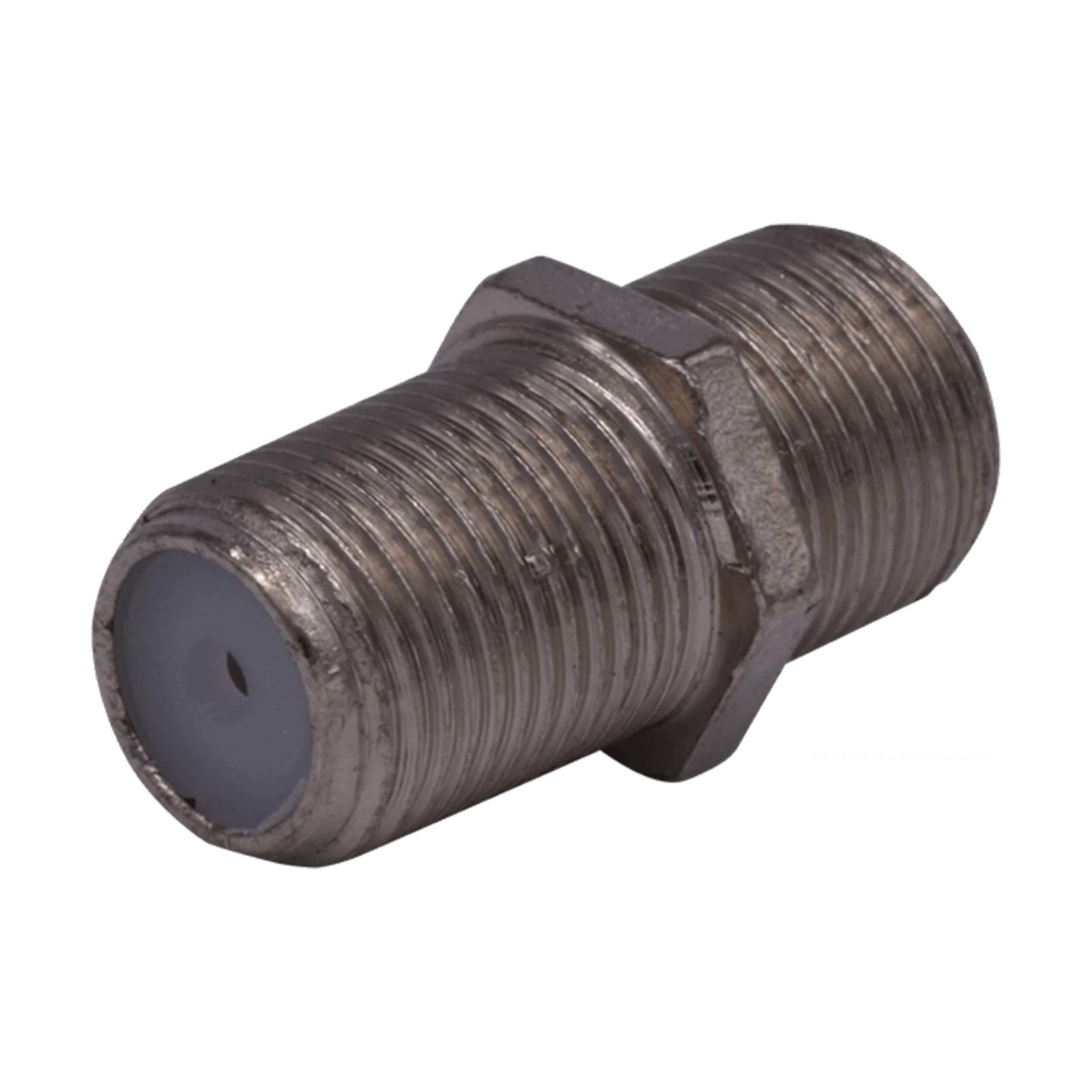 F Female to F Female adapter for joining two male F connectors. Ideal for TV, satellite, broadband and RF coaxial cable installations.