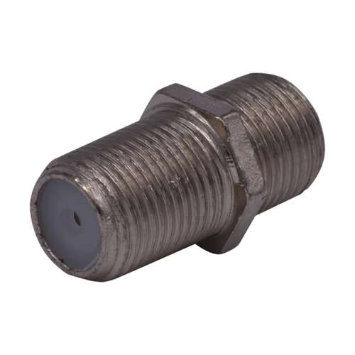 F Female to F Female adapter for joining two male F connectors. Ideal for TV, satellite, broadband and RF coaxial cable installations.